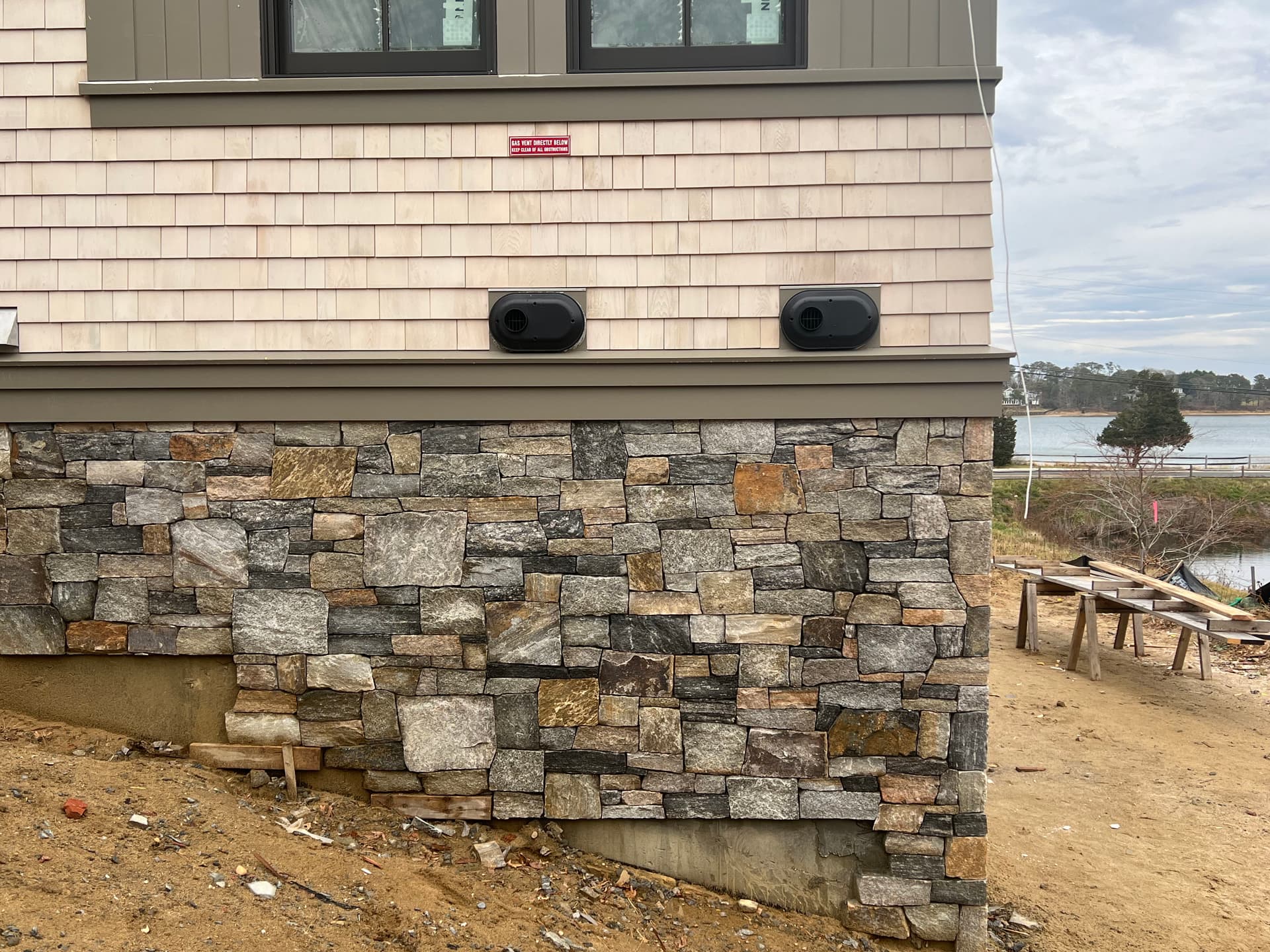 Gallery photos for Foundation Stone Veneer Work Completed in Chatham: Image #1
