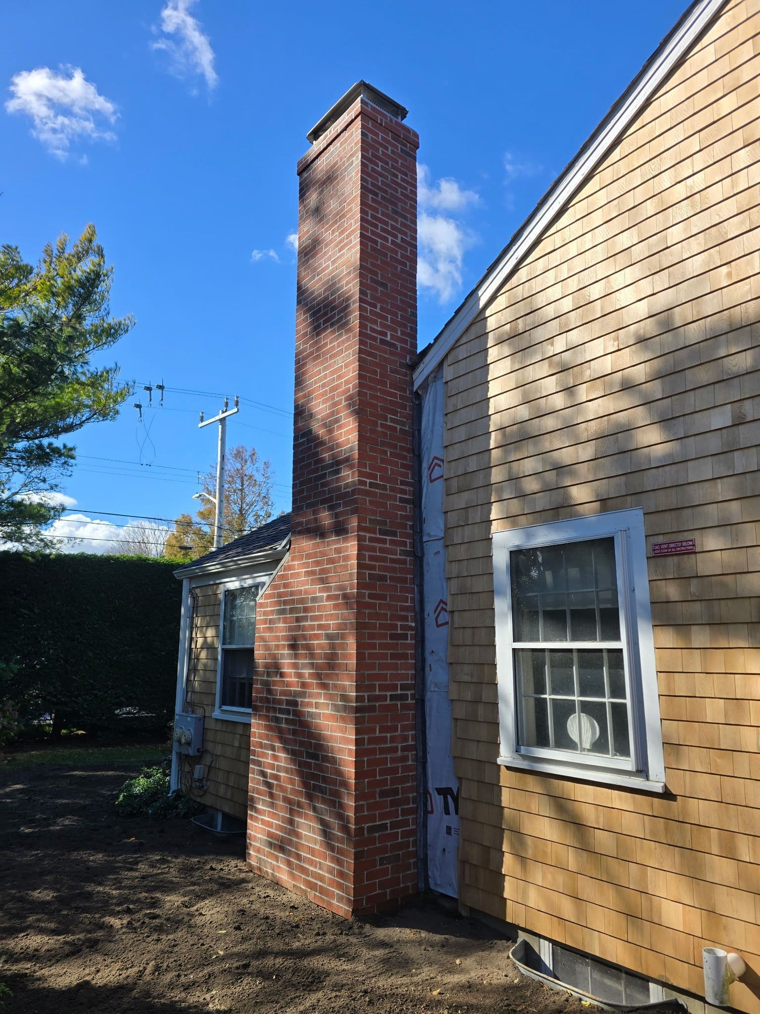 Gallery photos for New Brick Chimney Build Complete in Chatham MA: Image #1