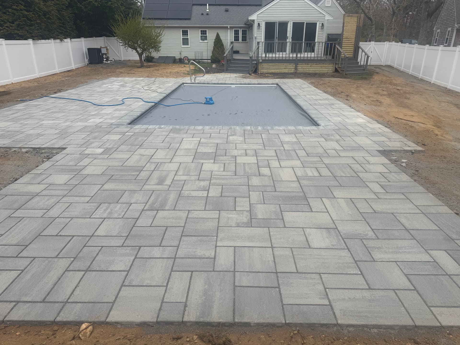 Gallery photos for Paver Pool Patio Build Completed in Harwich: Image #2